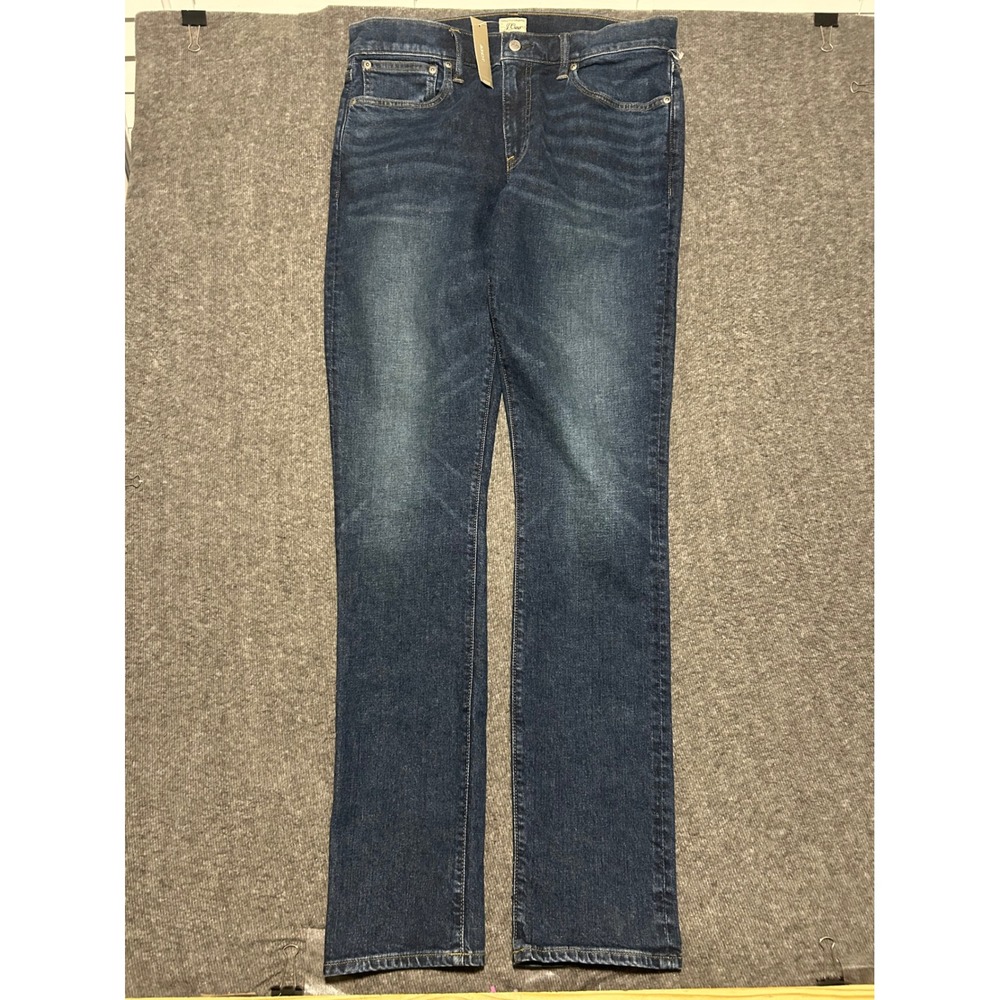 J crew 250 slim jeans mens blue denim size 34X34 casual cotton